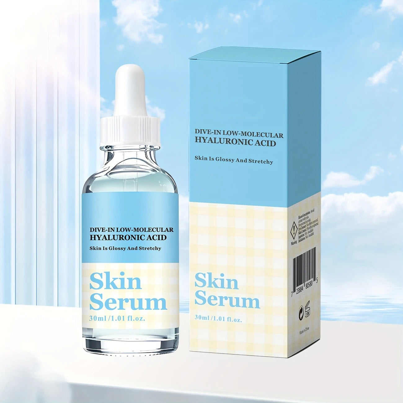Colorchoice DlVE-INLow-Molecular Hyaluronic Acid Serum, Helps Skin RetainMoisture, Gently Nourishes, Makes Skin Hydrated And Firm,Suitable For Face/neck/body, Suitable For Men And Women,Easter/Mother's Day/Father's Day Gift (30 Ml/1.01 F Oz)